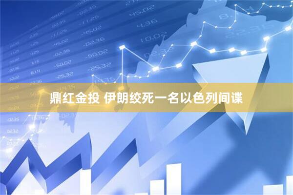 鼎红金投 伊朗绞死一名以色列间谍